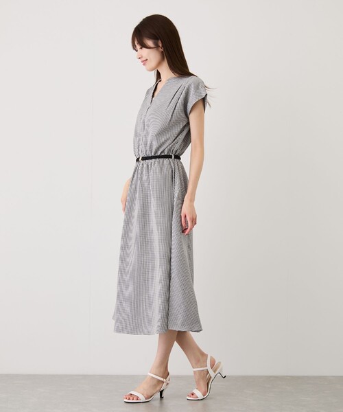 Jayro(ジャイロ)の「ベルト付きシャツワンピース(ワンピース・レディース・カーキ/ネイビー/ベージュ/ブラック系その他・M)」の6枚目の写真