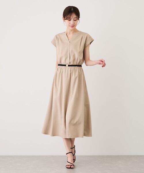 Jayro(ジャイロ)の「ベルト付きシャツワンピース(ワンピース・レディース・カーキ/ネイビー/ベージュ/ブラック系その他・M)」の12枚目の写真