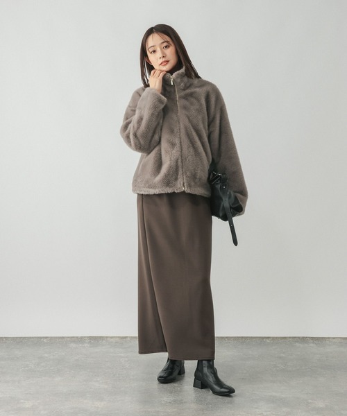 GLOBAL WORK(グローバルワーク)の「フェイクファーブルゾン/910914(ブルゾン・レディース・グレー系6/ブラウン・LARGE/MEDIUM)」の3枚目の写真