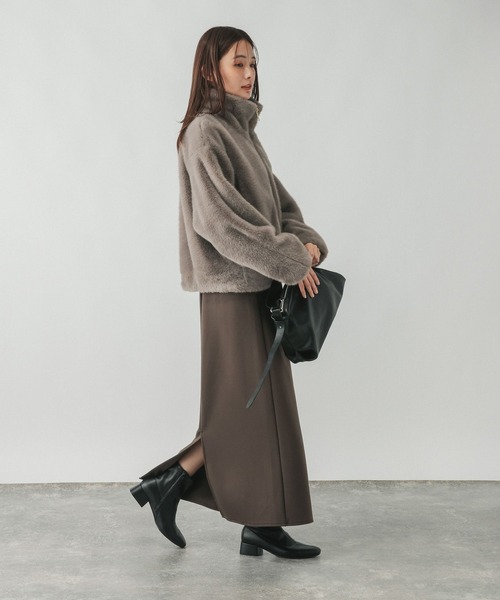 GLOBAL WORK(グローバルワーク)の「フェイクファーブルゾン/910914(ブルゾン・レディース・グレー系6/ブラウン・LARGE/MEDIUM)」の5枚目の写真