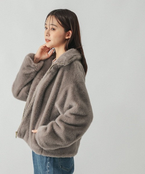 GLOBAL WORK(グローバルワーク)の「フェイクファーブルゾン/910914(ブルゾン・レディース・グレー系6/ブラウン・LARGE/MEDIUM)」の11枚目の写真