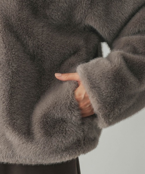 GLOBAL WORK(グローバルワーク)の「フェイクファーブルゾン/910914(ブルゾン・レディース・グレー系6/ブラウン・LARGE/MEDIUM)」の22枚目の写真