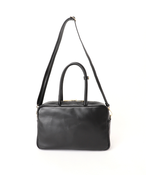 MILOS(ミロス)の「MILOS/ミロス soft leather Square ボストン(ボストンバッグ・レディース・ブラック/ブラウン・FREE)」の6枚目の写真
