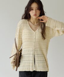 【Noka】変形編みカーディガン《WEB限定》