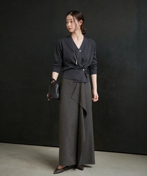 plage(プラージュ)の「R’IAM カシュクールカーディガン(カーディガン/ボレロ・レディース・ブラウン/オリーブ/チャコールグレー・FREE)」の15枚目の写真
