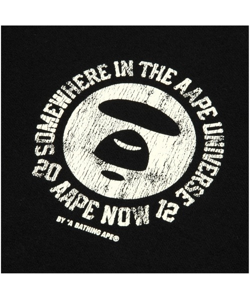 AAPE BY A BATHING APE(エーエイプバイアベイシングエイプ)の「AAPE BASIC LONG SLEEVE TEE(Tシャツ/カットソー・メンズ・ブラック/アイボリー・LARGE/MEDIUM/XX-LARGE/X-LARGE/SMALL)」の8枚目の写真
