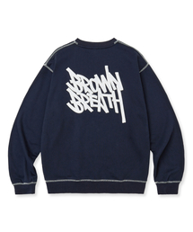 TAG APPLIQUE CREWNECK - NAVY
