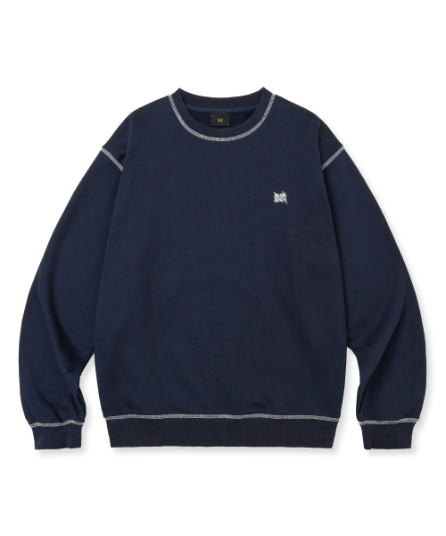 BROWNBREATH（ブラウンブレス）の「TAG APPLIQUE CREWNECK - NAVY（スウェット・レディース・その他・S/M/L/XL）」の2枚目の写真