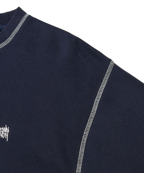 BROWNBREATH（ブラウンブレス）の「TAG APPLIQUE CREWNECK - NAVY（スウェット・レディース・その他・S/M/L/XL）」の5枚目の写真