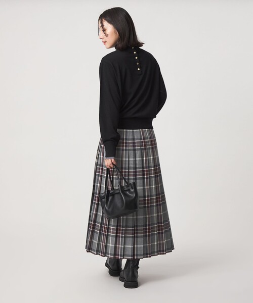 O'NEIL of DUBLIN（オニールオブダブリン）の「【別注】＜O'NEIL of DUBLIN＞Patch81 プリーツスカート（スカート・レディース・グレー系/ダークブラウン・38/36）」の7枚目の写真