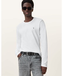ALLSAINTS | BRACE BRUSHED COTTON LONG SLEEVE T-SHIRT | BRACE ブラッシュド コットン 長袖 Tシャツ(Tシャツ/カットソー)