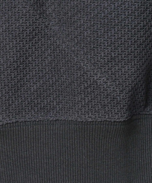 GEORGE'S(ジョージズ)の「ワッフルスタンドZIP(スウェット・メンズ・ベージュ/チャコールグレー・MEDIUM/LARGE)」の8枚目の写真