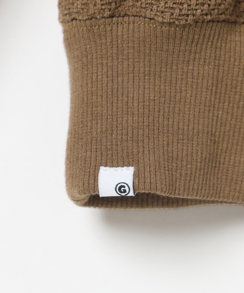 GEORGE'S(ジョージズ)の「ワッフルスタンドZIP(スウェット・メンズ・ベージュ/チャコールグレー・MEDIUM/LARGE)」の10枚目の写真
