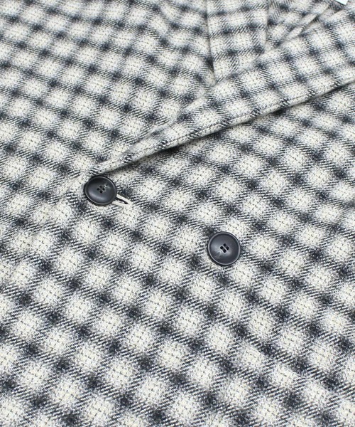 RNA-N(アールエヌエーエヌ)の「J2202 TWEEDY COTTON チェックダブルジャケット(テーラードジャケット・レディース・ブラウン/ホワイト・FREE)」の15枚目の写真