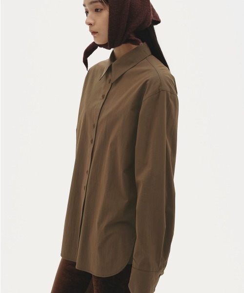 TODAYFUL（トゥデイフル）の「Useful Chambray Shirts（シャツ/ブラウス・レディース・キナリ/ブラック/ブルー系その他/ブラウン・FREE）」の4枚目の写真