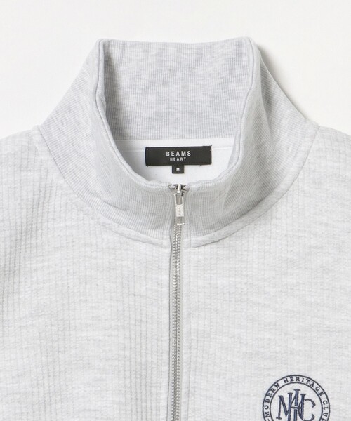 BEAMS HEART（ビームスハート）の「MHC ワッフル フリース ハーフジップ（スウェット・メンズ・ライトグレー/ブラック・SMALL/MEDIUM/LARGE）」の4枚目の写真