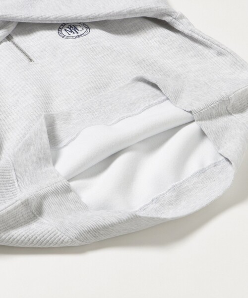 BEAMS HEART（ビームスハート）の「MHC ワッフル フリース ハーフジップ（スウェット・メンズ・ライトグレー/ブラック・SMALL/MEDIUM/LARGE）」の6枚目の写真