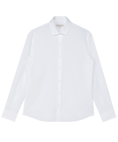 TOKYO SHIRTS(トウキョウシャツ)の「【吸水速乾】【COFREX】 形態安定ノンアイロン ワイド 長袖ビジネスワイシャツ(ビジネスシャツ・レディース・ホワイト・M/L/LL/S/XL)」の1枚目の写真