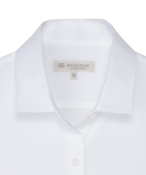 TOKYO SHIRTS(トウキョウシャツ)の「【吸水速乾】【COFREX】 形態安定ノンアイロン ワイド 長袖ビジネスワイシャツ(ビジネスシャツ・レディース・ホワイト・M/L/LL/S/XL)」の3枚目の写真