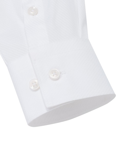 TOKYO SHIRTS(トウキョウシャツ)の「【吸水速乾】【COFREX】 形態安定ノンアイロン ワイド 長袖ビジネスワイシャツ(ビジネスシャツ・レディース・ホワイト・M/L/LL/S/XL)」の4枚目の写真