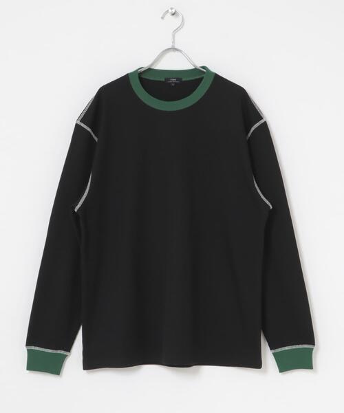 ITEMS URBANRESEARCH(アイテムズ アーバンリサーチ)の「配色ワッフル クルーネック カットソー(Tシャツ/カットソー・メンズ・チャコールグレー/モカ/ブラック/アイボリー・LARGE/MEDIUM)」の20枚目の写真
