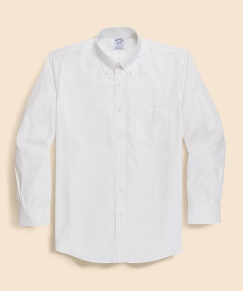 BROOKS BROTHERS(ブルックスブラザーズ)の「ノンアイロン ストレッチドビー ドレスシャツ Regular Fit(シャツ/ブラウス・メンズ・ホワイト・16-31/15 1/2-33/16-32/16-33/15-31/16 1/2-32/17-32/15 1/2-31/15-33/15-32/17-34/17 1/2-34/14 1/2-31/14 1/2-32)」の2枚目の写真