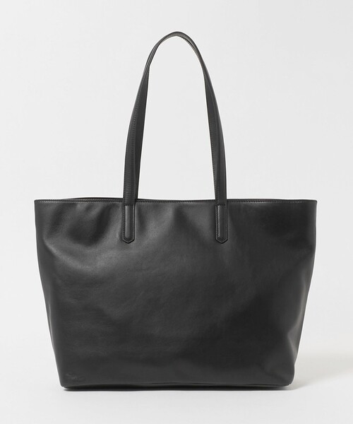 A DAY IN THE LIFE UNITED ARROWS（アデイインザライフユナイテッドアローズ）の「スムースレザー トートバッグ＜A DAY IN THE LIFE＞（トートバッグ・メンズ・ブラック/ダークグレー・FREE）」の4枚目の写真