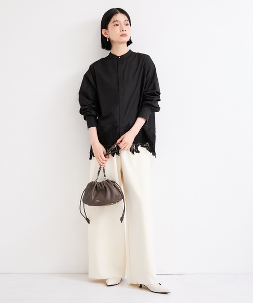 le cercle ADAM ET ROPE'(ルセルクルアダムエロペ)の「【George Cinq(ジョルジュサンク)】DRAWSTRING BAG(S)(ショルダーバッグ・レディース・ブラック/キャメル/グレー系その他・FREE)」の11枚目の写真