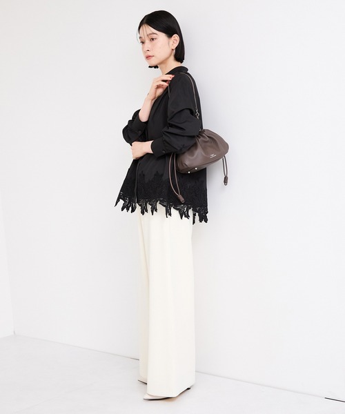 le cercle ADAM ET ROPE'(ルセルクルアダムエロペ)の「【George Cinq(ジョルジュサンク)】DRAWSTRING BAG(S)(ショルダーバッグ・レディース・ブラック/キャメル/グレー系その他・FREE)」の12枚目の写真