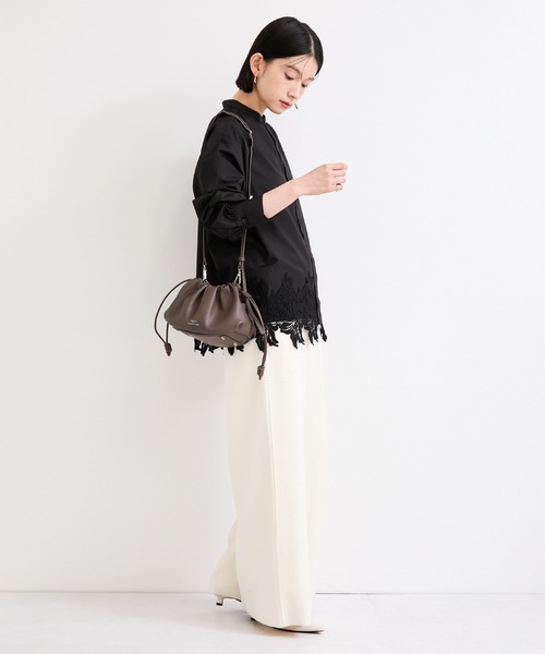 le cercle ADAM ET ROPE'(ルセルクルアダムエロペ)の「【George Cinq(ジョルジュサンク)】DRAWSTRING BAG(S)(ショルダーバッグ・レディース・ブラック/キャメル/グレー系その他・FREE)」の13枚目の写真