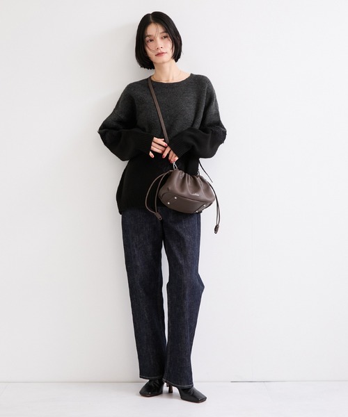 le cercle ADAM ET ROPE'(ルセルクルアダムエロペ)の「【George Cinq(ジョルジュサンク)】DRAWSTRING BAG(S)(ショルダーバッグ・レディース・ブラック/キャメル/グレー系その他・FREE)」の14枚目の写真