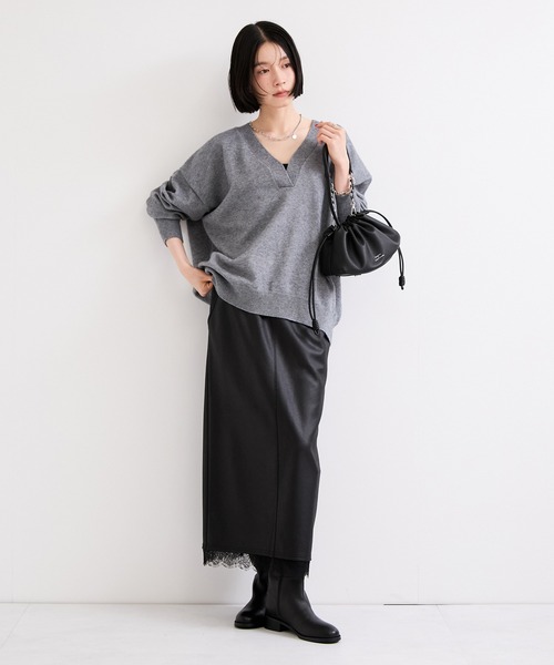 le cercle ADAM ET ROPE'(ルセルクルアダムエロペ)の「【George Cinq(ジョルジュサンク)】DRAWSTRING BAG(S)(ショルダーバッグ・レディース・ブラック/キャメル/グレー系その他・FREE)」の17枚目の写真