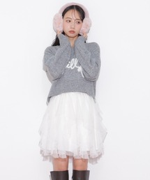 縦ラッフルミニスカート