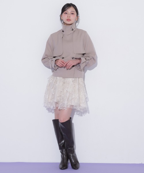 JILL by JILL STUART（ジルバイジルスチュアート）の「縦ラッフルミニスカート（スカート・レディース・ブラック/ホワイト系その他/ホワイト・FREE）」の17枚目の写真