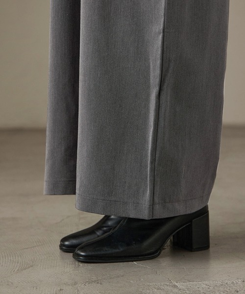 Fashion Letter(ファッションレター)の「ワイドサロペット スラックス(サロペット/オーバーオール・レディース・ブラック/ブラウン/チャコール・M)」の15枚目の写真