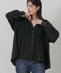 Gready Brilliant（グレディブリリアン）の「プリーツペプラムVネックカーディガン（Tシャツ/カットソー）」