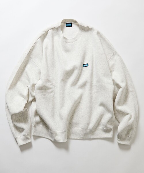 KAVU(カブー)の「KAVU/カブー 限定展開 KAVU×ORION 別注 ビッグシルエット アニマルバックプリント クルーネック スウェット BEER&CAT(スウェット・メンズ・アッシュグレー/ベージュ/ネイビー/スミクロ・SMALL/MEDIUM/LARGE)」の5枚目の写真