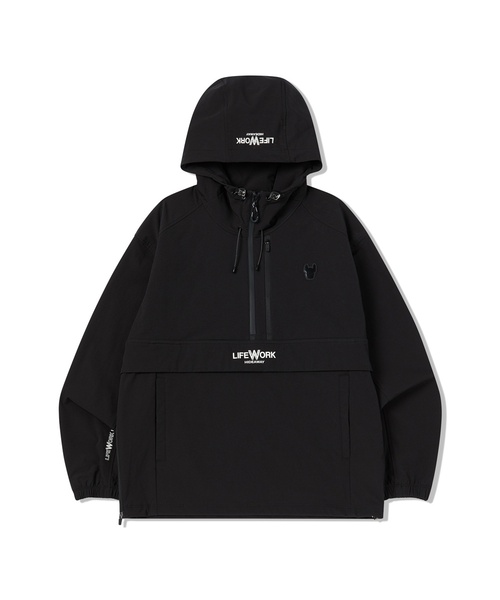LIFE WORK(ライフワーク)の「レストナイロンフードアノラック(ナイロンジャケット・メンズ・ブラック/カーキ・M/L)」の2枚目の写真