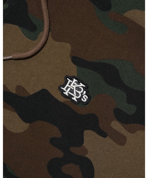 KEBOZ（ケボズ）の「EFG WAPPEN WAFFLE LINING SWEAT FULL ZIP HOODIE（パーカー・メンズ・アッシュグレー/ブラック/ライトインディゴブルー/カモフラージュ/ネイビー・S/XL/L/M）」の17枚目の写真