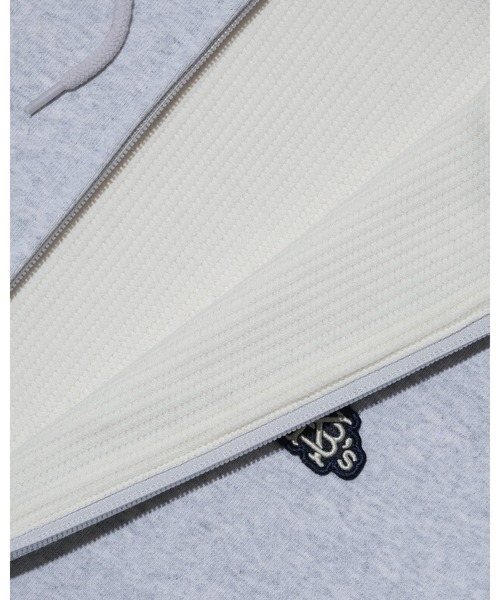 KEBOZ（ケボズ）の「EFG WAPPEN WAFFLE LINING SWEAT FULL ZIP HOODIE（パーカー・メンズ・アッシュグレー/ブラック/ライトインディゴブルー/カモフラージュ/ネイビー・S/XL/L/M）」の13枚目の写真