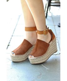 Chloe | CHLOE アンクルストラップ ウェッジサンダル◆(サンダル)