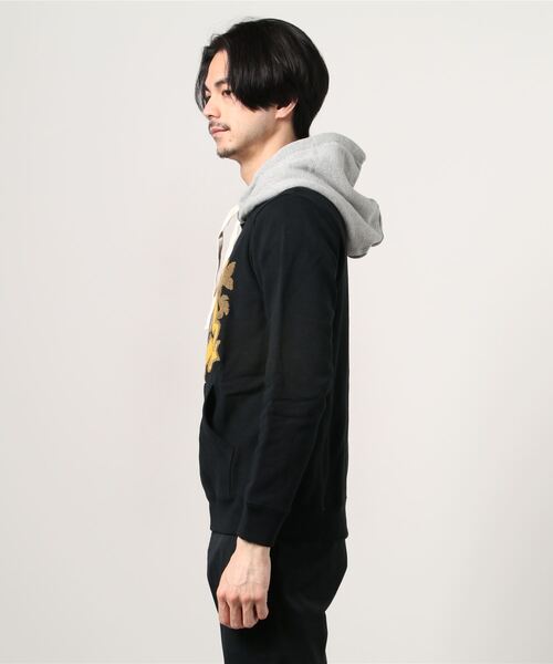 ALDIES(アールディーズ)の「Emblem Parka エンブレム 刺繍パーカー(パーカー・メンズ・オリーブ/ネイビー/グレー/ブラック・SMALL/LARGE/MEDIUM/X-LARGE)」の5枚目の写真