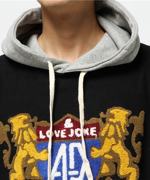 ALDIES(アールディーズ)の「Emblem Parka エンブレム 刺繍パーカー(パーカー・メンズ・オリーブ/ネイビー/グレー/ブラック・SMALL/LARGE/MEDIUM/X-LARGE)」の7枚目の写真