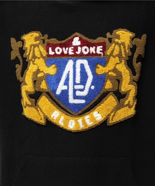 ALDIES(アールディーズ)の「Emblem Parka エンブレム 刺繍パーカー(パーカー・メンズ・オリーブ/ネイビー/グレー/ブラック・SMALL/LARGE/MEDIUM/X-LARGE)」の10枚目の写真