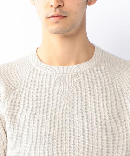 coen（コーエン）の「アゼタック編みニット（ニット/セーター・メンズ・ライトグレー/ベージュ/ターコイズブルー/ネイビー・LARGE/MEDIUM/SMALL/X-LARGE）」の6枚目の写真