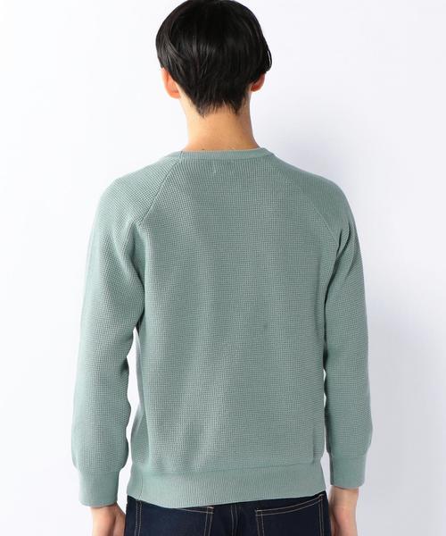 coen（コーエン）の「アゼタック編みニット（ニット/セーター・メンズ・ライトグレー/ベージュ/ターコイズブルー/ネイビー・LARGE/MEDIUM/SMALL/X-LARGE）」の16枚目の写真