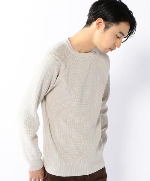 coen（コーエン）の「アゼタック編みニット（ニット/セーター・メンズ・ライトグレー/ベージュ/ターコイズブルー/ネイビー・LARGE/MEDIUM/SMALL/X-LARGE）」の19枚目の写真