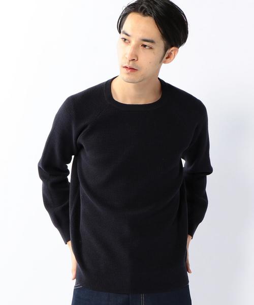 coen（コーエン）の「アゼタック編みニット（ニット/セーター・メンズ・ライトグレー/ベージュ/ターコイズブルー/ネイビー・LARGE/MEDIUM/SMALL/X-LARGE）」の15枚目の写真