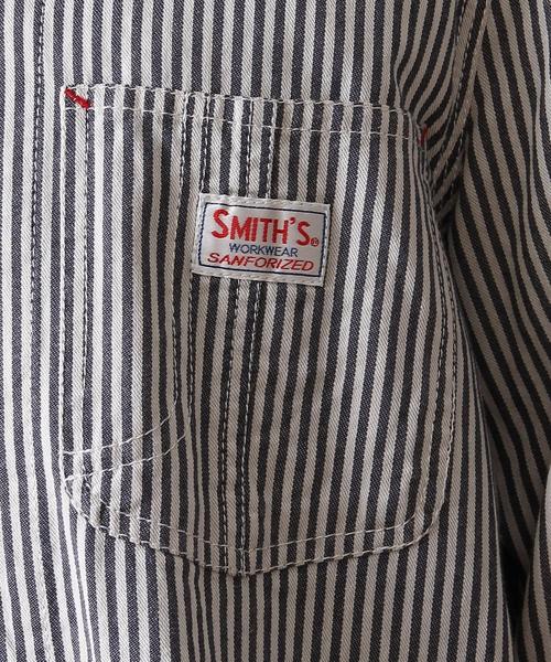 coen（コーエン）の「SMITH別注ストライプショップコート（その他アウター・メンズ・ストライプ・LARGE/X-LARGE/MEDIUM/SMALL）」の2枚目の写真