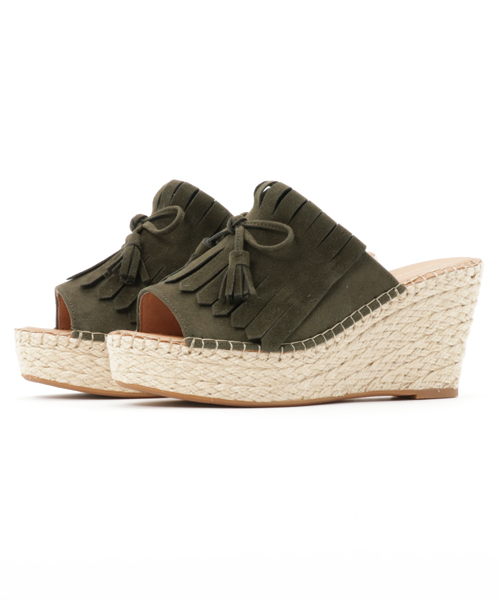 ORiental TRaffic（オリエンタルトラフィック）の「春夏新作★フリンジサンダル★7209（サンダル・レディース・グレー/キャメル/カーキ・M/LL/S/L）」の12枚目の写真